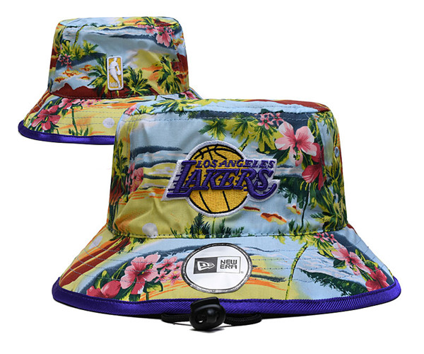 Los Angeles Lakers Stitched Bucket Hats 055