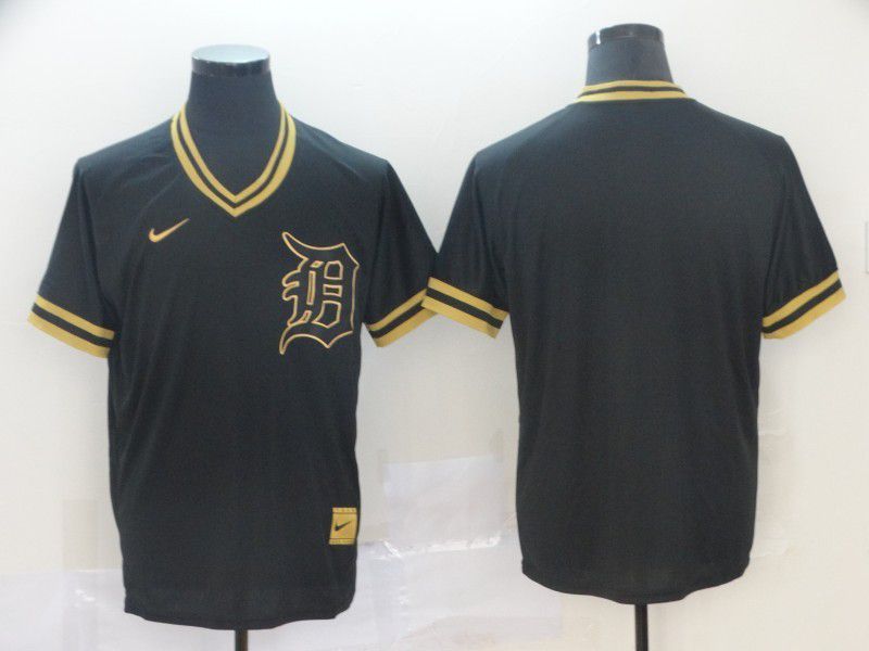 Men Detroit Tigers Blank Black gold Game Nike 2022 MLB Jersey