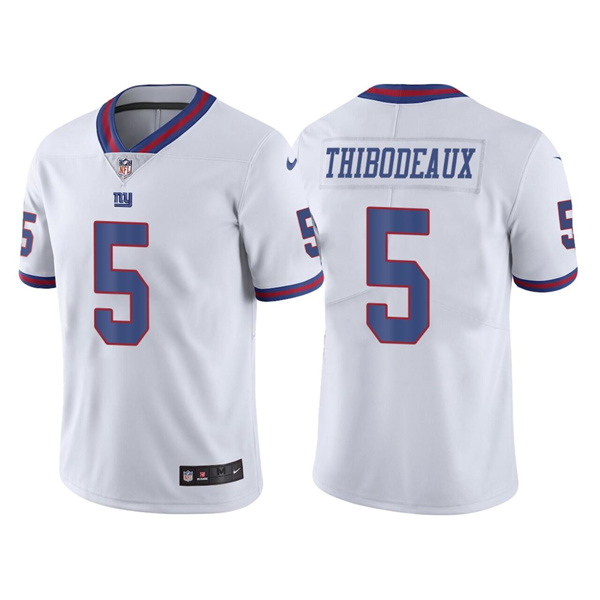 Men's New York Giants #5 Kayvon Thibodeaux White Vapor Untouchable Limited Stitched Jersey