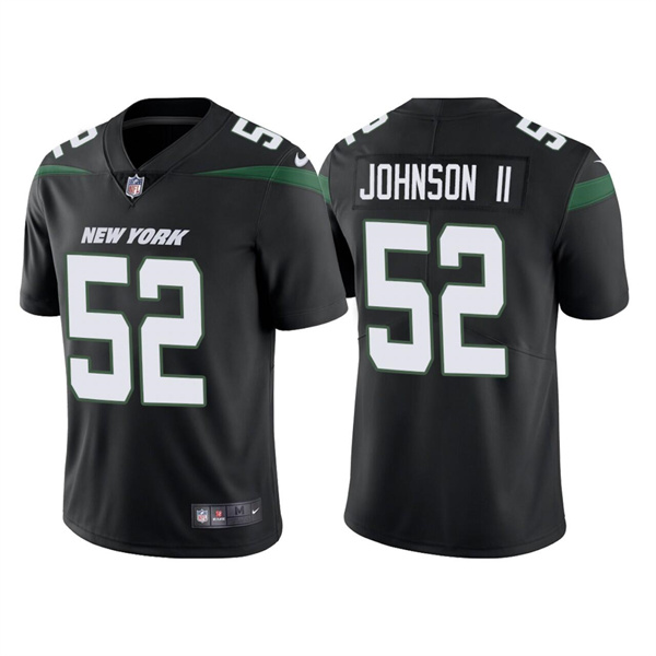 Men's New York Jets #52 Jermaine Johnson II 2022 Black Vapor Untouchable Limited Stitched Jersey