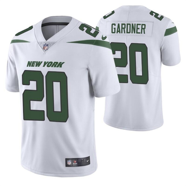 Men's New York Jets #20 Ahmad Gardner 2022 White Vapor Untouchable Limited Stitched Jersey