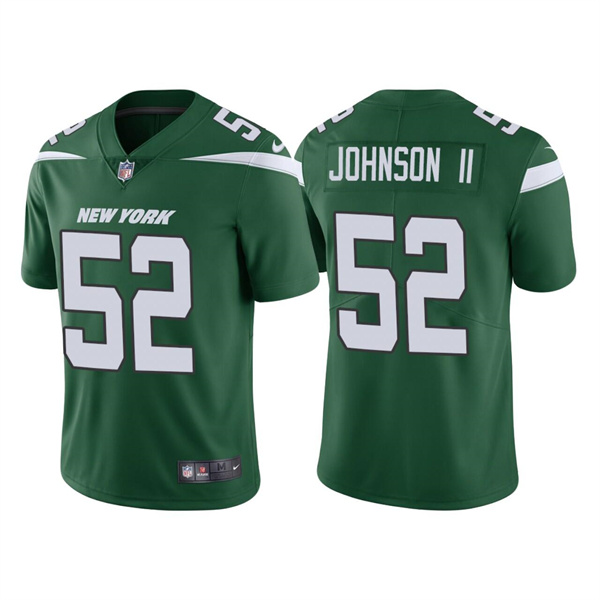 Men's New York Jets #52 Jermaine Johnson II 2022 Green Vapor Untouchable Limited Stitched Jersey