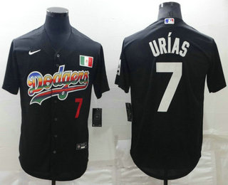Men's Los Angeles Dodgers #7 Julio Urias Red With Red Stitched MLB Cool Base Nike Fashion Jersey Men's Los Angeles Dodgers #7 Julio Urias Red With Red Stitched MLB Cool Base Nike Fashion Jersey