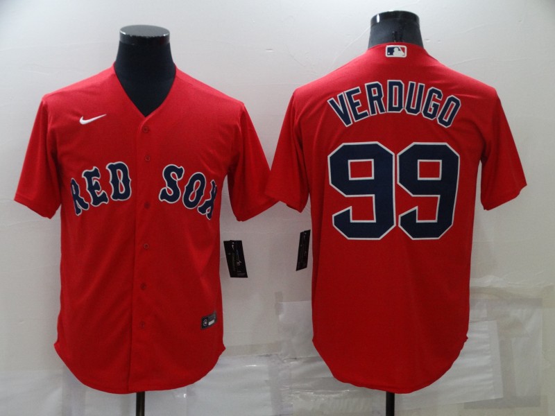 Men's Boston Red Sox #99 Alex Verdugo Red New Cool Base Stitched Nike Jersey
