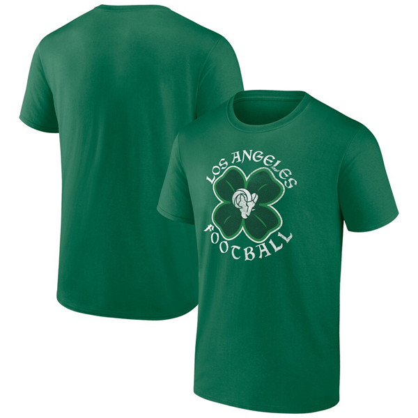 Men's Los Angeles Rams Kelly Green St. Patrick's Day Celtic T-Shirt