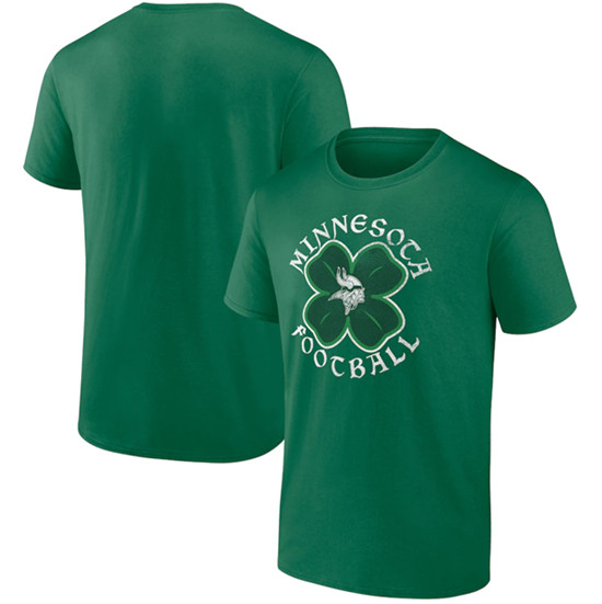 Men's Minnesota Vikings Kelly Green St. Patrick's Day Celtic T-Shirt