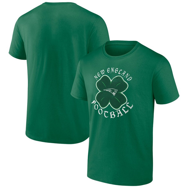 Men's New England Patriots Kelly Green St. Patrick's Day Celtic T-Shirt