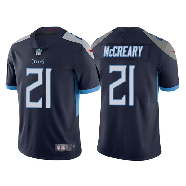 Men's Tennessee Titans #21 Roger McCreary Navy Vapor Untouchable Stitched Jersey