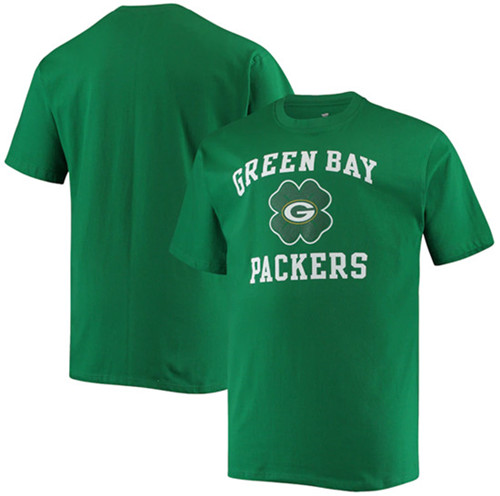 Men's Green Bay Packers Kelly Green Big & Tall St. Patrick's Day Celtic T-Shirt