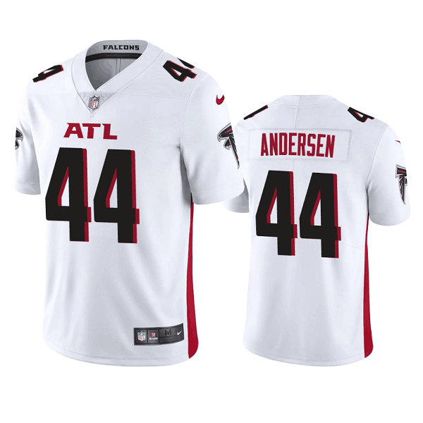 Men's Atlanta Falcons #44 Troy Andersen White Draft Vapor Untouchable Limited Stitched Jersey