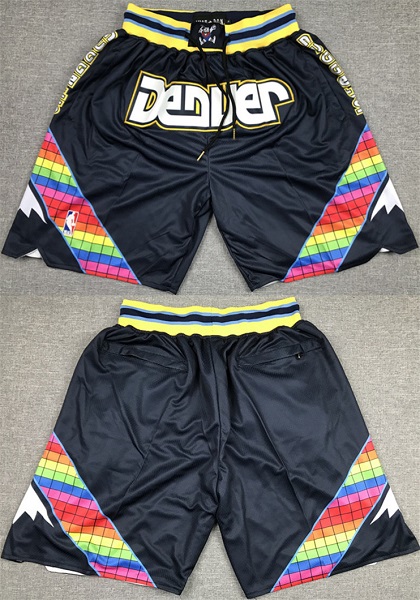 Men's Denver Nuggets Navy Shorts (Run Smaller)