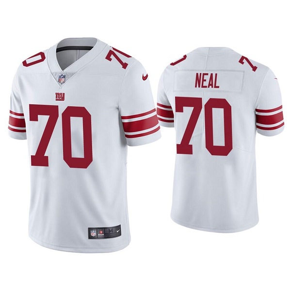 Men's New York Giants #70 Evan Neal White Vapor Untouchable Limited Stitched Jersey