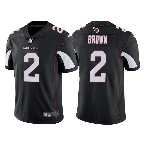 Men's Arizona Cardinals #2 Marquise Brown Black Vapor Untouchable Limited Stitched Jersey