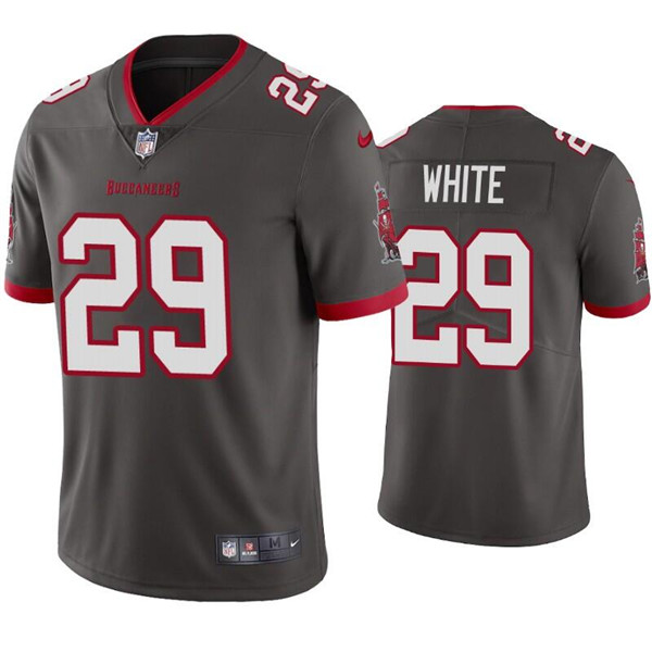 Men's Tampa Bay Buccaneers #29 Rachaad White Gray Vapor Untouchable Limited Stitched Jersey