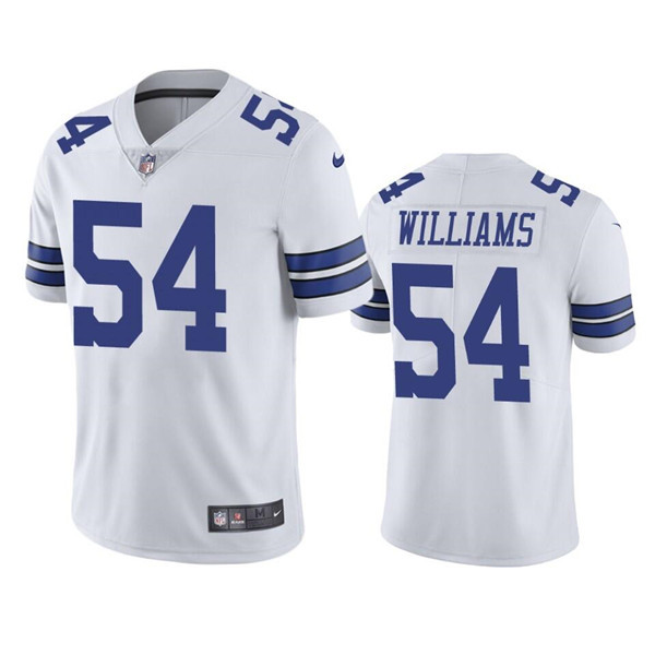 Men's Dallas Cowboys #54 Sam Williams White Vapor Limited Stitched Jersey