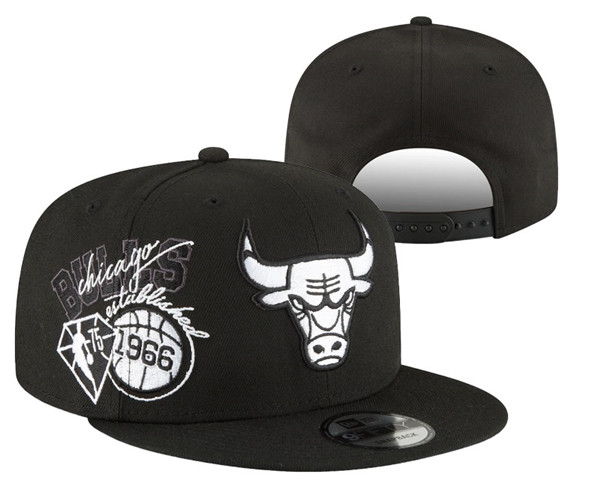 Chicago Bulls Stitched Snapback 75th Anniversary Hats 059