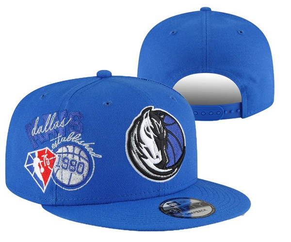 Dallas Mavericks Stitched Snapback 75th Anniversary Hats 006