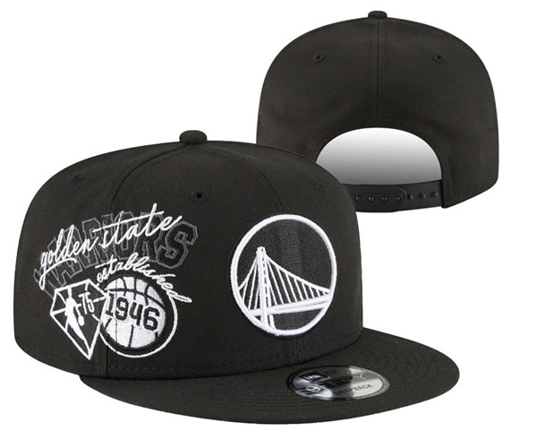 Golden State Warriors Stitched Snapback 75th Anniversary Hats 020