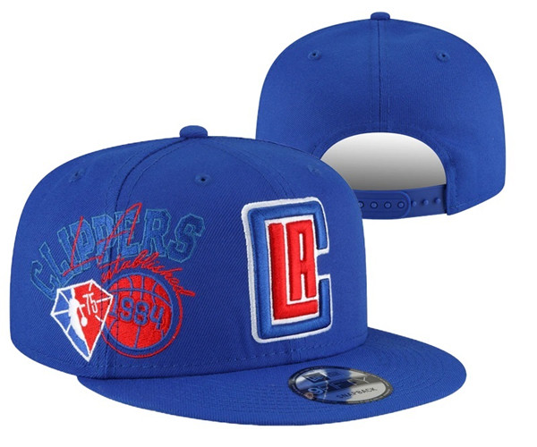 Los Angeles Clippers Stitched Snapback 75th Anniversary Hats 011