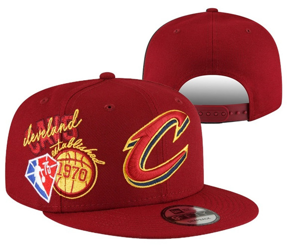 Cleveland CavaliersStitched Snapback 75th Anniversary Hats 008
