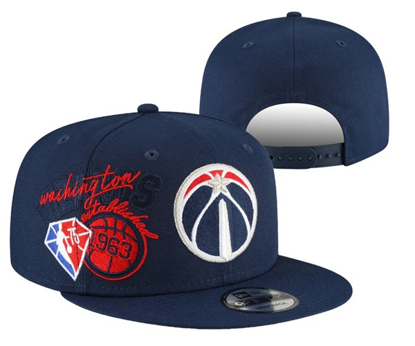 Washington Wizards Stitched Snapback 75th Anniversary Hats 007