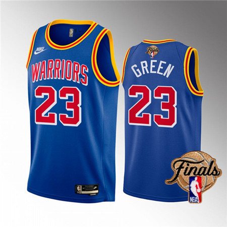 Men's Golden State Warriors #23 Draymond Green 2022 Royal NBA Finals Stitched Jersey Men's Golden State Warriors #23 Draymond Green 2022 Royal NBA Finals Stitched Jersey