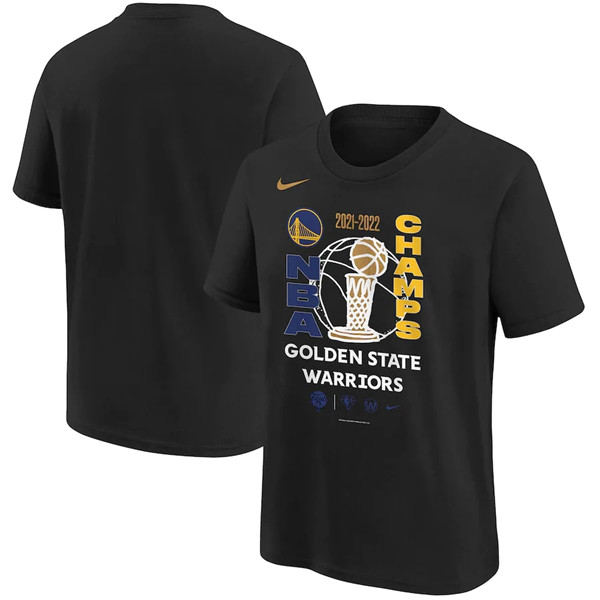 Men's Golden State Warriors 2021-2022 Black NBA Finals Champions Locker Room T-Shirt