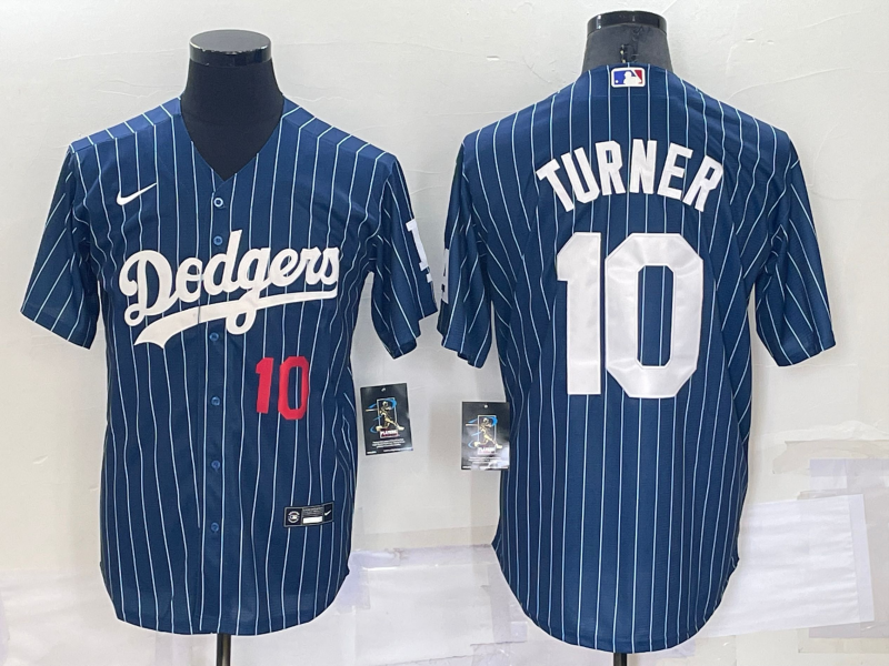 Men's Los Angeles Dodgers Blank Number Red Navy Blue Pinstripe Stitched MLB Cool Base Nike Jersey Men's Los Angeles Dodgers Blank Number Red Navy Blue Pinstripe Stitched MLB Cool Base Nike Jersey