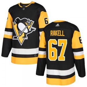 Adidas Pittsburgh Penguins #67 Rickard Rakell Black Alternate Authentic Stitched NHL Jersey