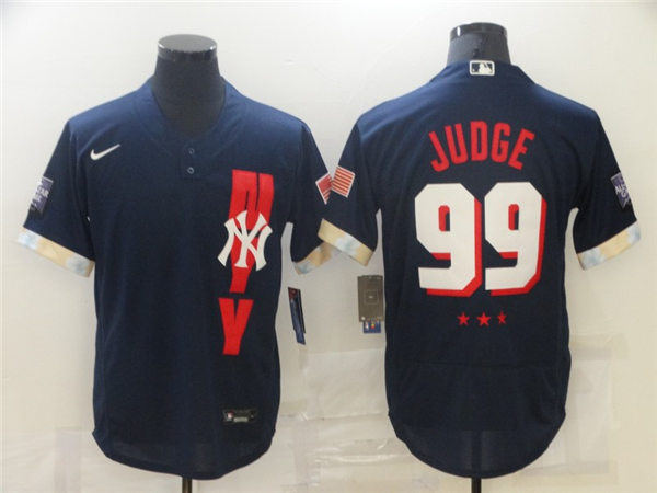 Mens New York Yankees #99 Aaron Judge Stitched Nike Navy 2021 MLB All-Star Game American League Jersey Mens New York Yankees #99 Aaron Judge Stitched Nike Navy 2021 MLB All-Star Game American League Jersey
