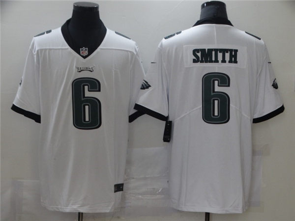 Men's Philadelphia Eagles #6 DeVonta Smith Nike White NFL Vapor Limited Jersey