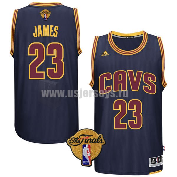 Men's Cleveland Cavaliers #23 LeBron James Navy Blue Stitched 2016 The Finals Alternate Swingman NBA Jersey Men's Cleveland Cavaliers #23 LeBron James Navy Blue Stitched 2016 The Finals Alternate Swingman NBA Jersey