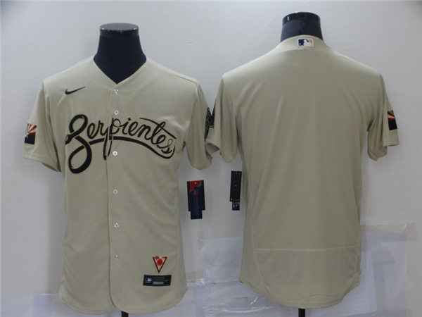 Mens Arizona Diamondbacks Blank Nike Tan Gold 2021 City Connect Team Jersey