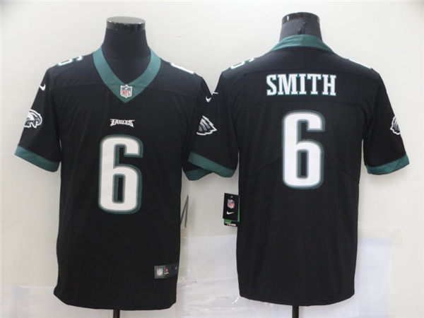 Men's Philadelphia Eagles #6 DeVonta Smith Nike Black NFL Vapor Limited Jersey