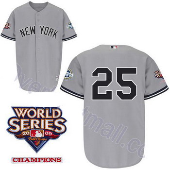 Kids New York Yankees 25 Mark Teixeira Grey Jerseys Cheap