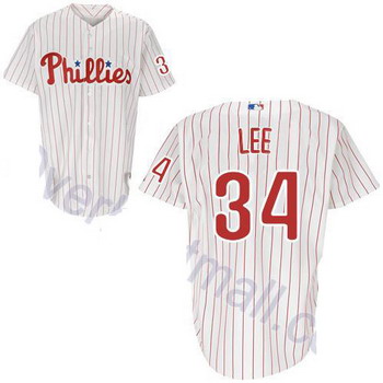 Kids Philadelphia Phillies 34 Cliff Lee White Jerseys Cheap