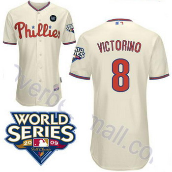Kids Philadelphia Phillies 8 Shane Victorino cream Jerseys Cheap