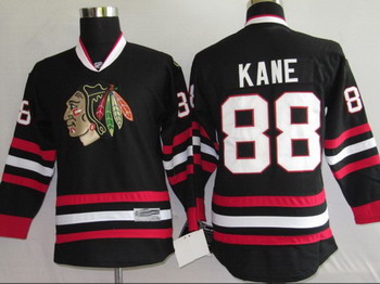 Hockey Kids Jerseys Chicago Blackhawks 88 Patrick Kane black For Sale