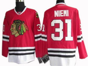 KIDS chicago blackhawks 31 antti niemi red jersey For Sale