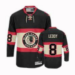 KIDS Chicago Blackhawks 8 Nick Leddy black third jerseys For Sale