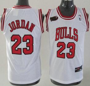Kids Chicago Bulls 23 Jordan White Jersey Cheap