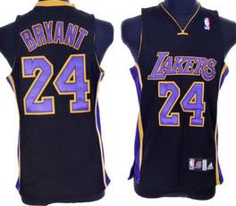 Kids Los Angeles Lakers 24 Kobe Bryant Black Jersey Cheap