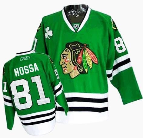 Kids Chicago Blackhawks 81 Hossa Green Jersey For Sale