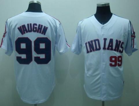 Kids Cleveland Indians 99 Ricky Vaughn White Jersey Cheap