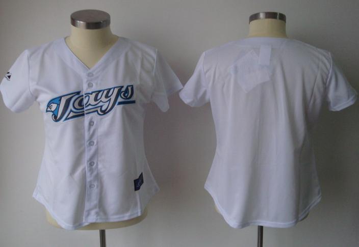 Cheap Women Toronto Blue Jays Blank White MLB Jersey