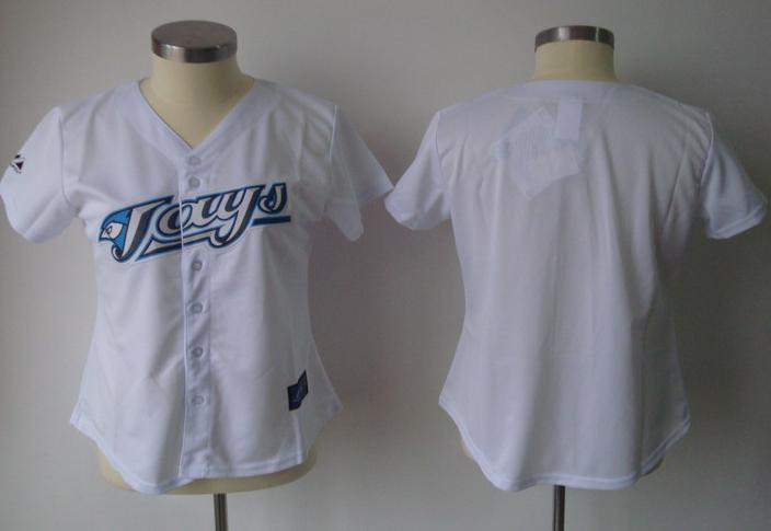 Women Toronto Blue Jays Blank White MLB Jersey