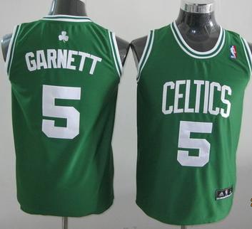 Kids Boston Celtics 5 Garnett Green Jersey Cheap
