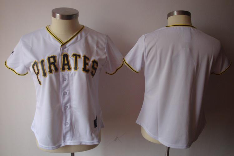 Women Pittsburgh Pirates Blank White Jersey