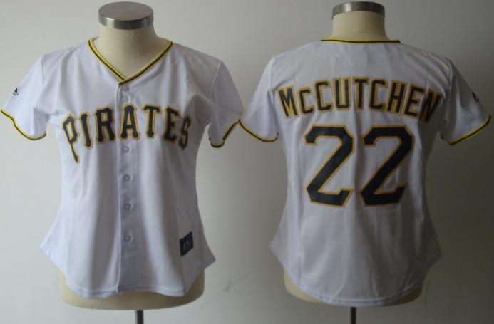 Women Pittsburgh Pirates 22 Mccutchen White MLB Jerseys
