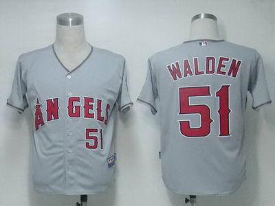 Los Angeles Angels 51 Walden Grey Cool Base Kids MLB Jerseys Cheap